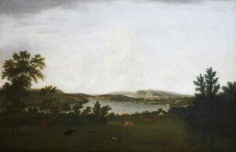 Mount Edgcumbe, And Plymouth Sound, Seen From Saltram, Devon — William Tomkins