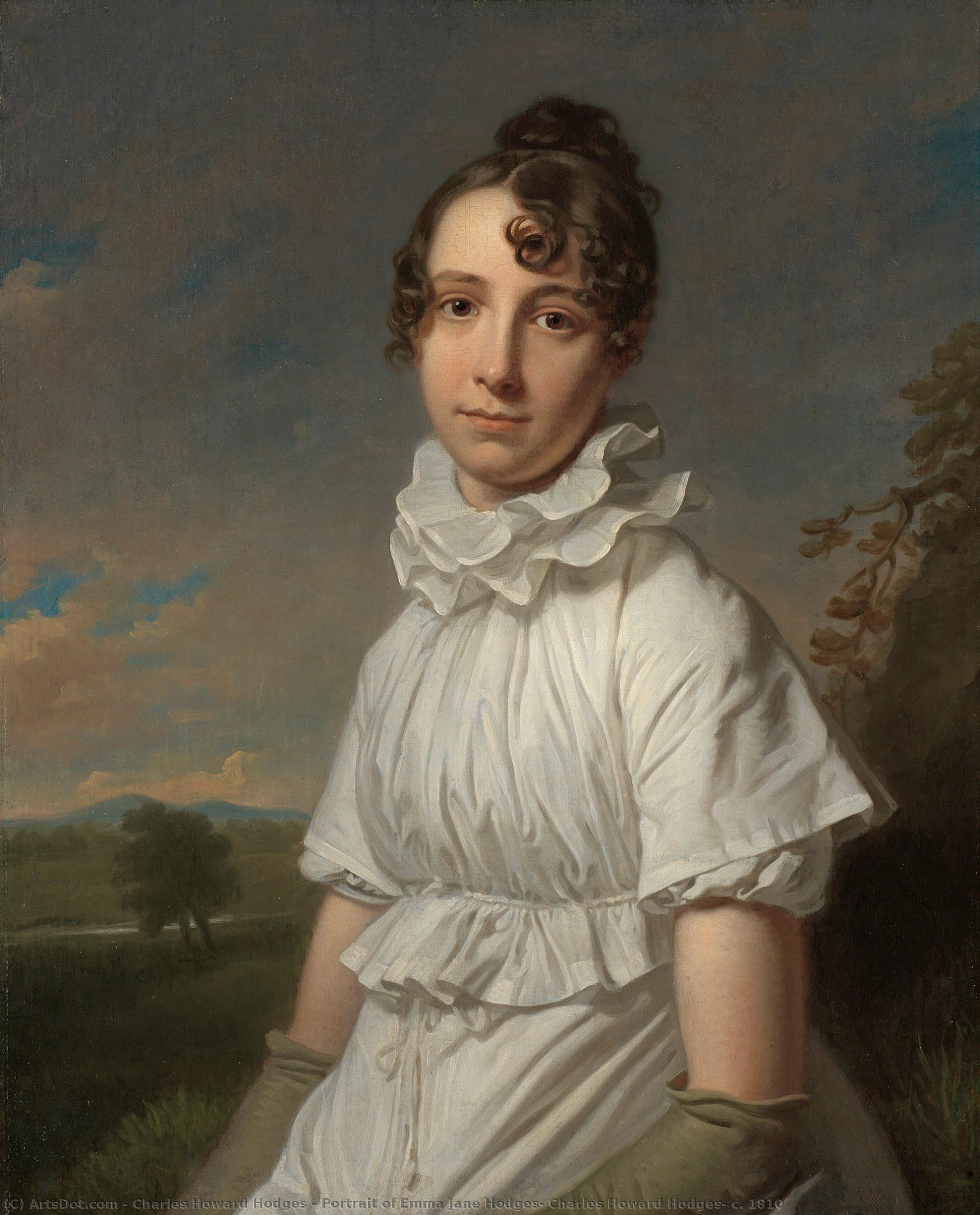 Portrait Of Emma Jane Hodges, Charles Howard Hodges, C. 1810 — Charles Howard Hodges