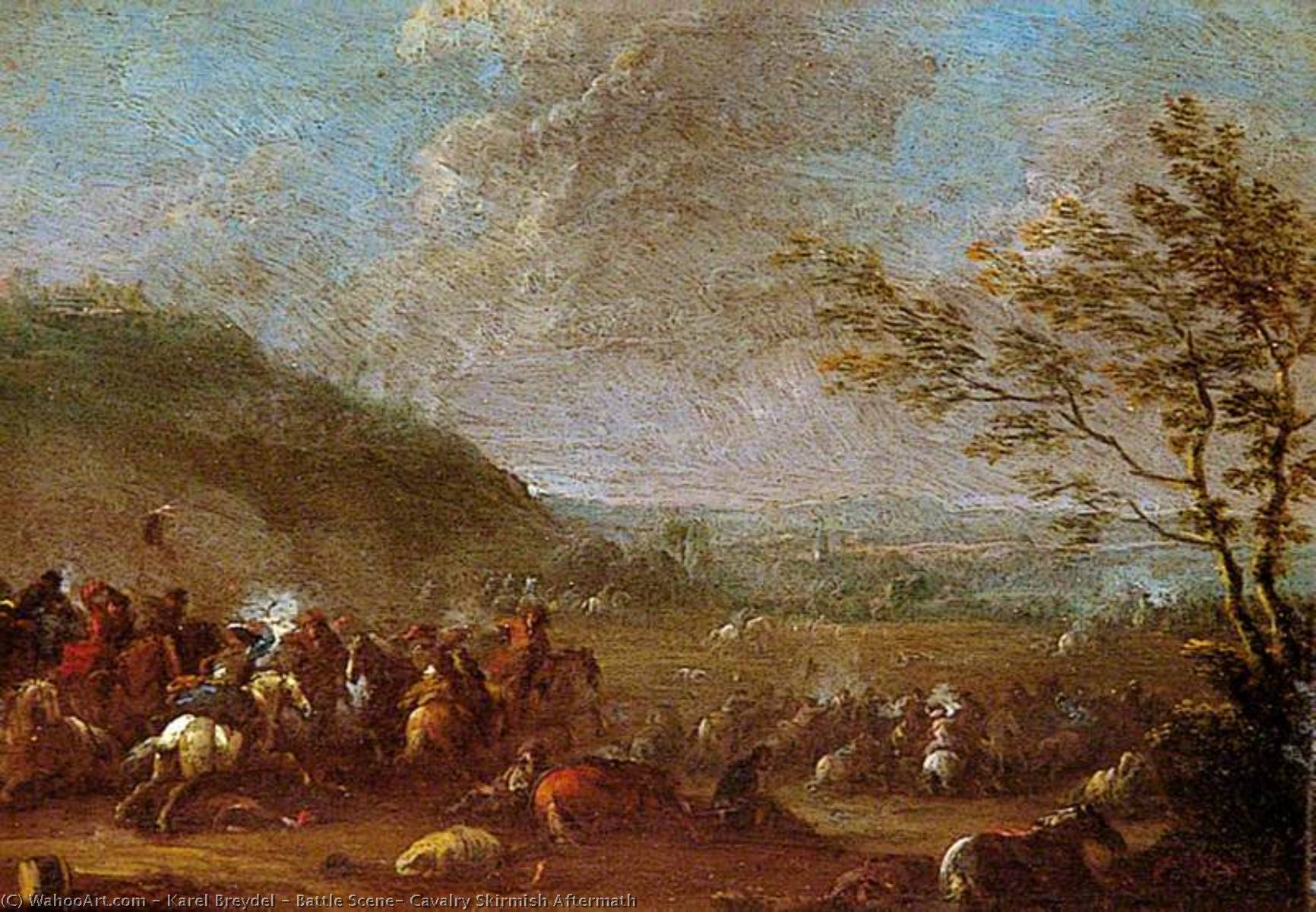 Battle Scene, Cavalry Skirmish Aftermath — Karel Breydel