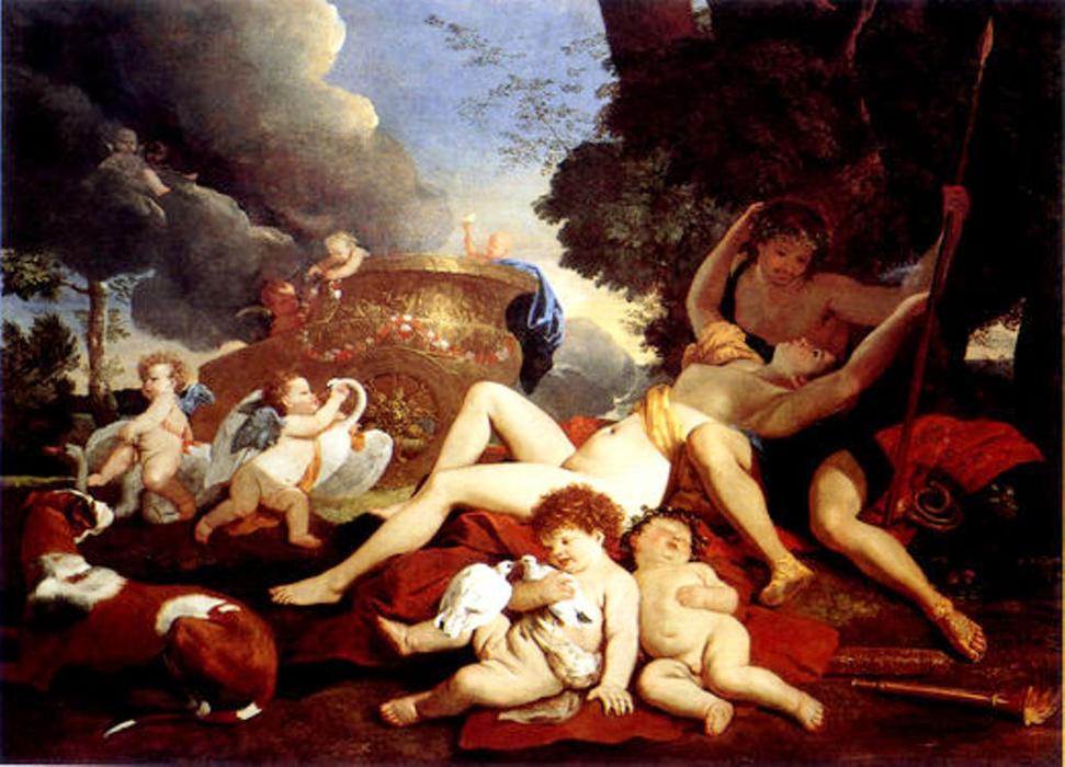 Venus And Adonis — ニコラ・プーサン