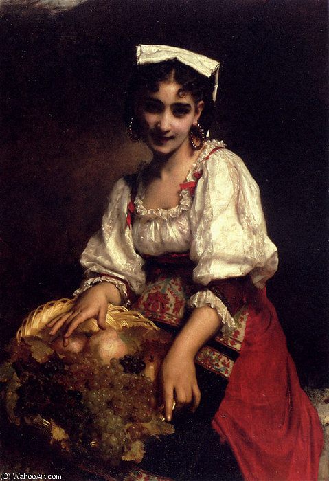 An Italian Beauty — Etienne Adolphe Piot