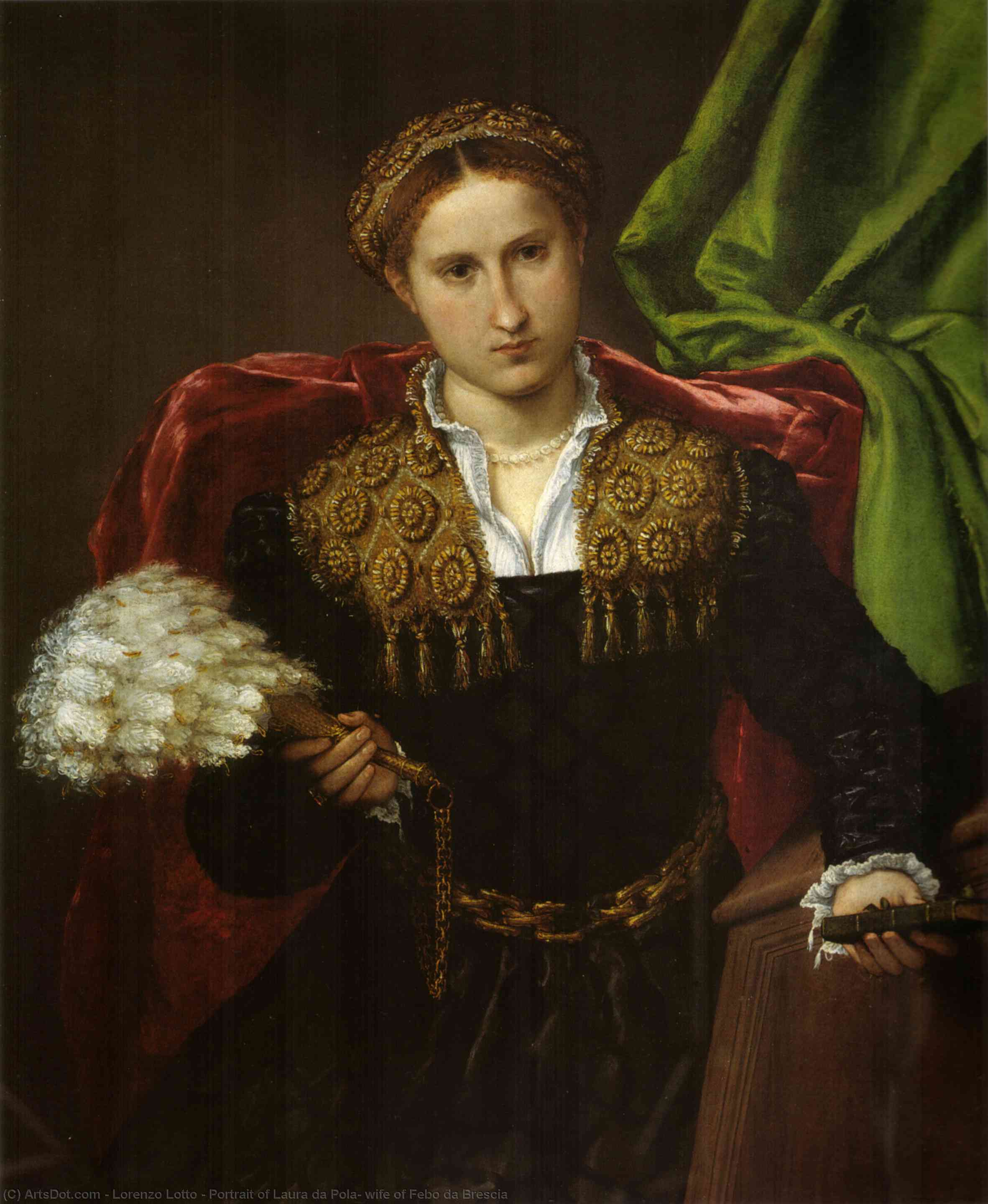 Portrait Of Laura Da Pola, Wife Of Febo Da Brescia — Lorenzo Lotto