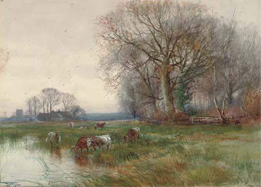 A Backwater On The Ouse — Henry Charles Fox