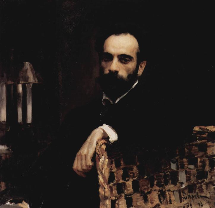 Portrait Of The Artist Isaak Ilyich Levitan — Valentin Alexandrovich Serov