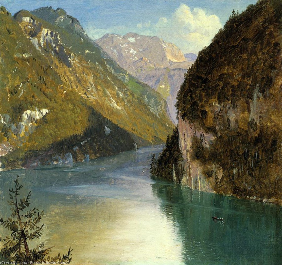 Konigsee, Bavaria — Фредерик Едвин Чурч