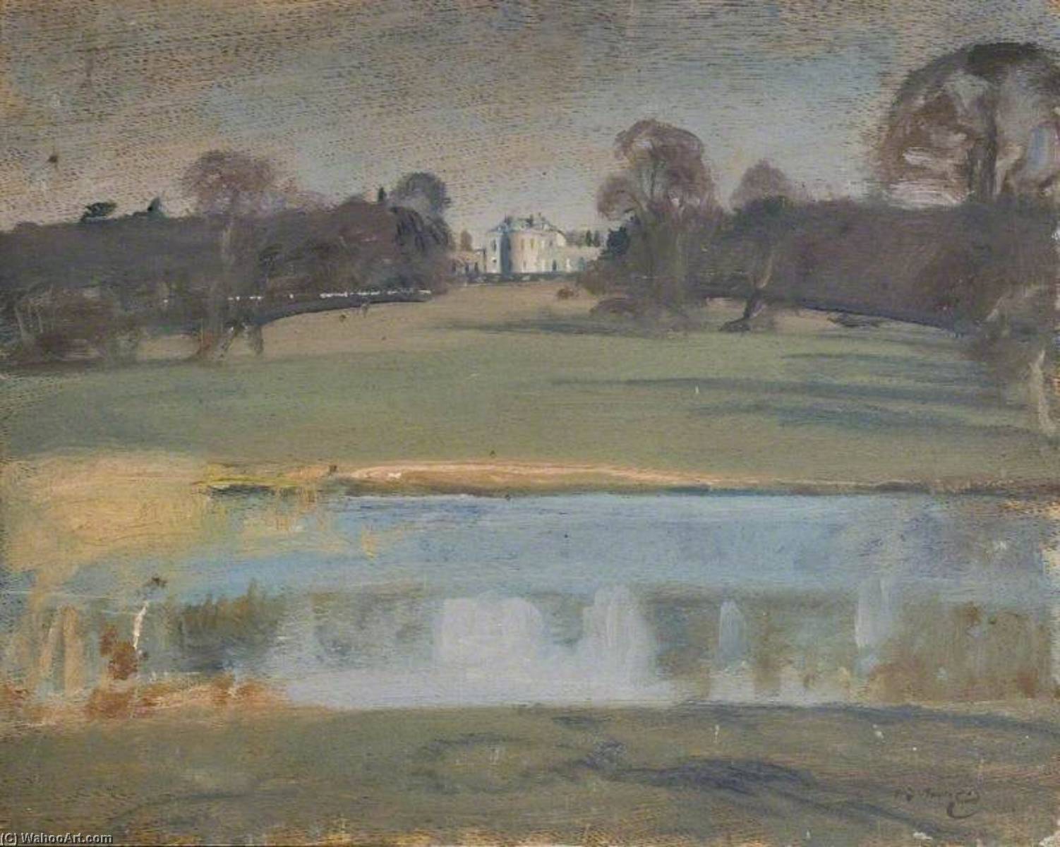 Blick Mit Tendring Hall, Suffolk (abgerissen 1955) — Sir Alfred James Munnings