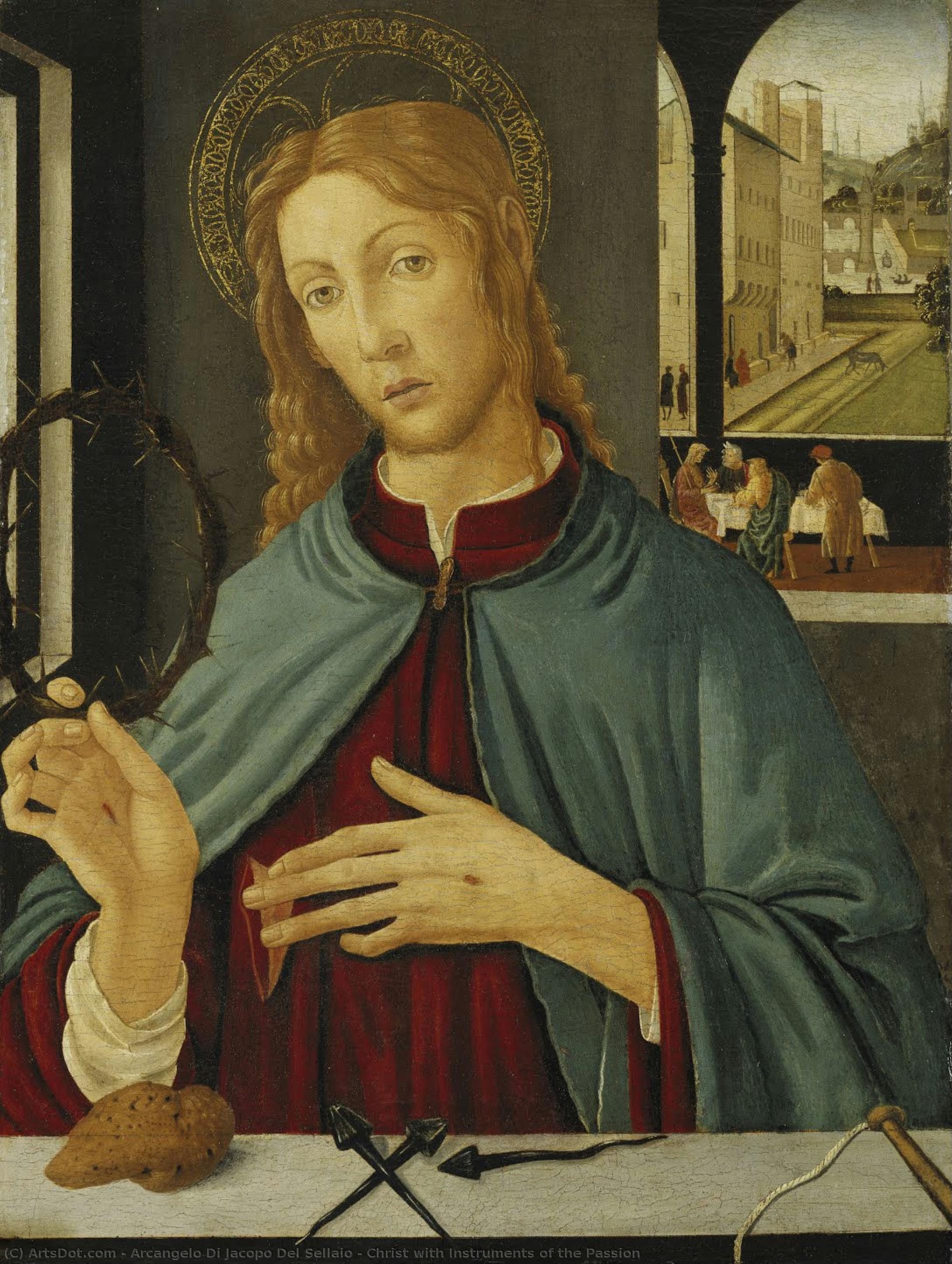 Christ With Instruments Of The Passion — Arcangelo Di Jacopo Del Sellaio
