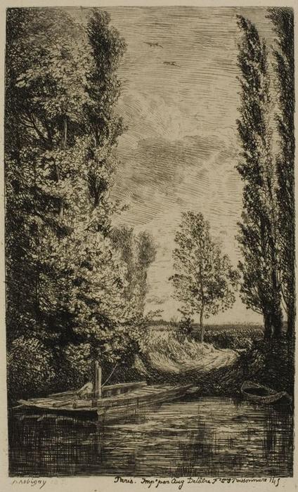 The Ferryboat — Charles-françois Daubigny