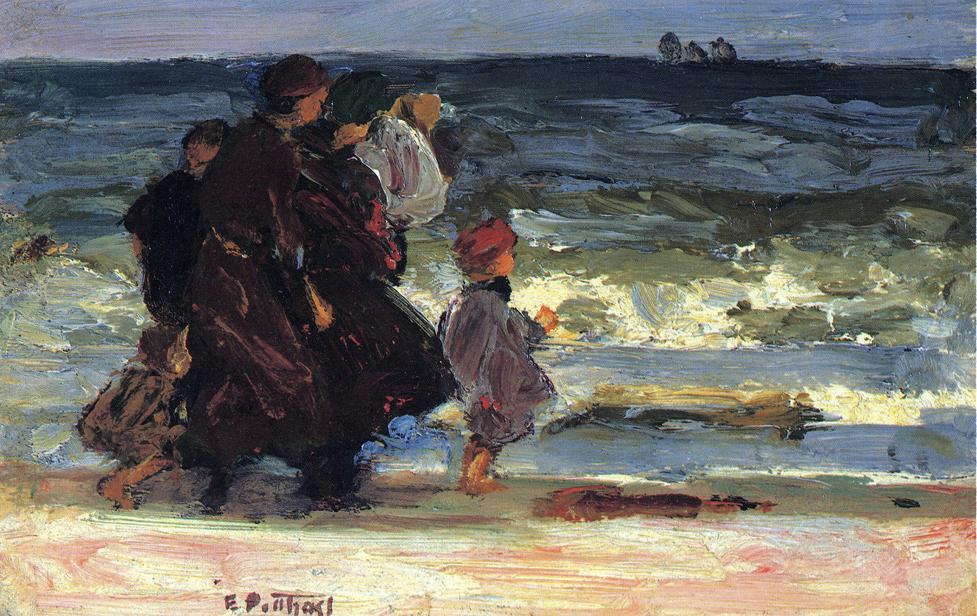 A Family At The Beach — Edward Henry Potthast