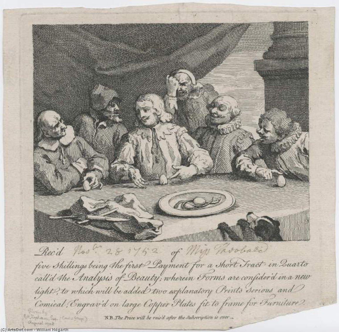 Columbus Breaking The Egg — Хогарт