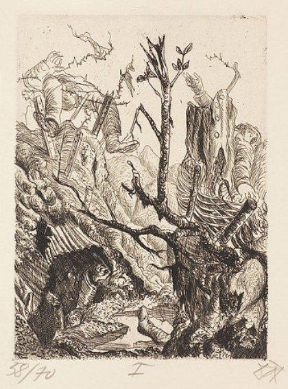 Abandoned Position Near Neuville — Otto Dix