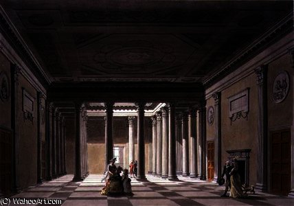 The Hall At Purbrook, 18th Century — Thomas Malton Junior