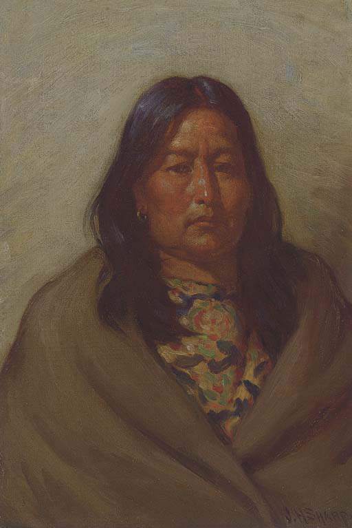Wife Of Chief Little Wolf — Joseph Henry Sharp