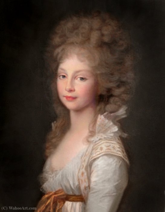 Portrait Of Frederica Of Mecklenburg-strelitz — Johann Friedrich August Tischbein