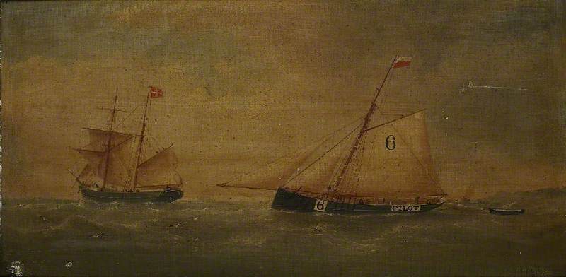 Cutter 'pilot 6' And A Norwegian Brigantine — William Daniel Penny