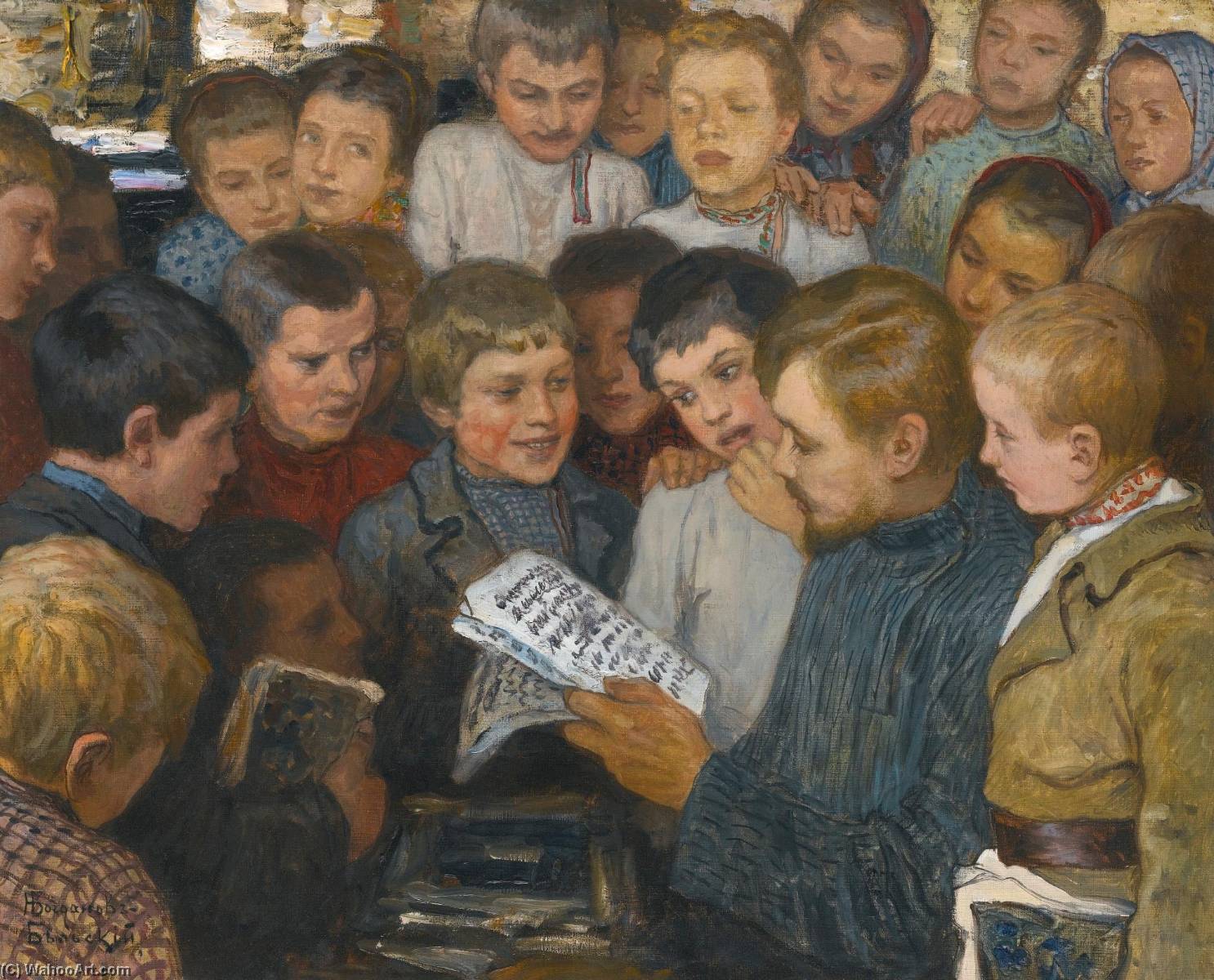 Village School — Nikolai Petrovich Bogdanov Belsky