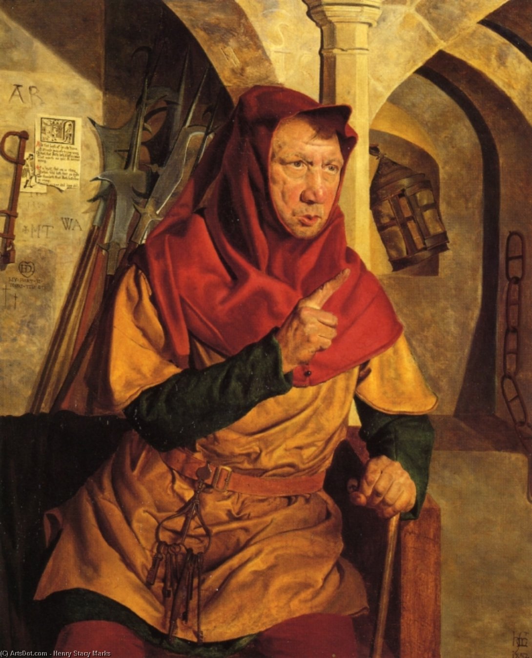 Dogberry Examining Conrade And Borachio — Henry Stacy Marks