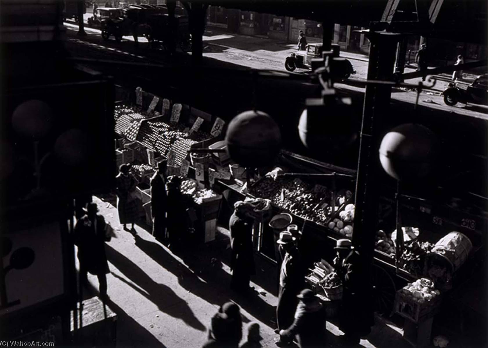 Market, 8th Avenue And 135th Street, Harlem — Арон Сискинд
