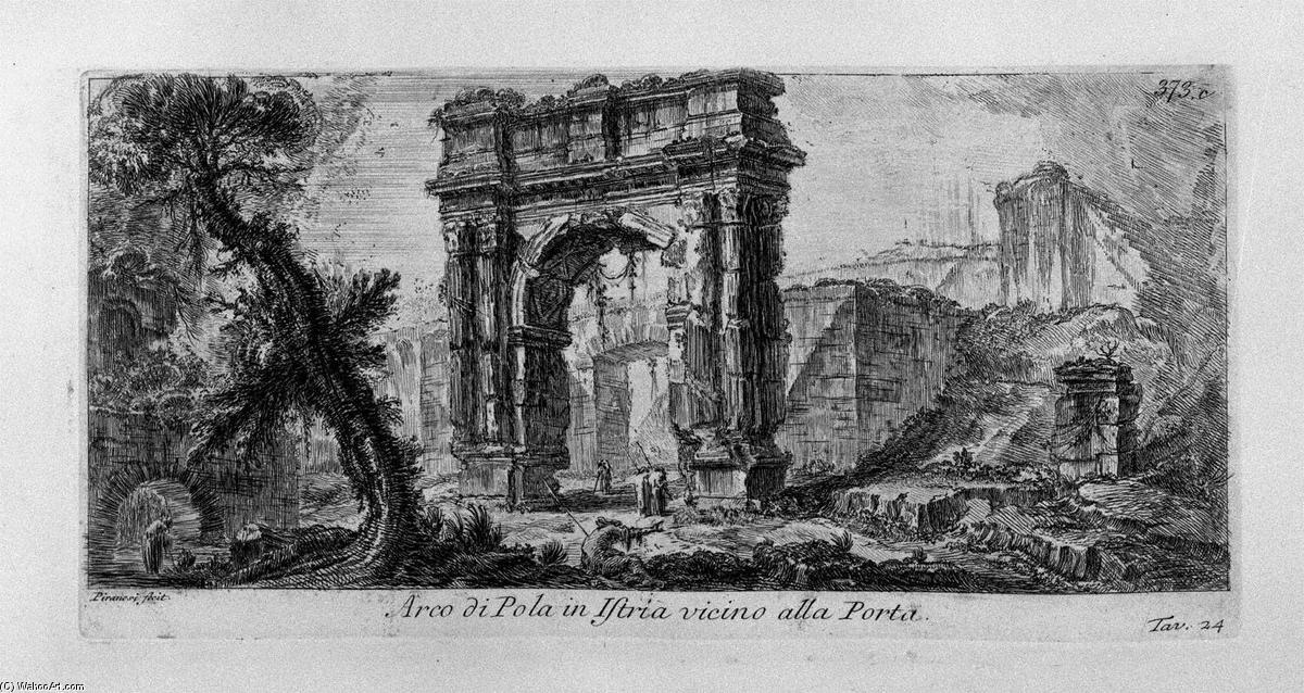 Arch Of Augustus, Manufactured By Rimini — Giovanni Battista Piranesi
