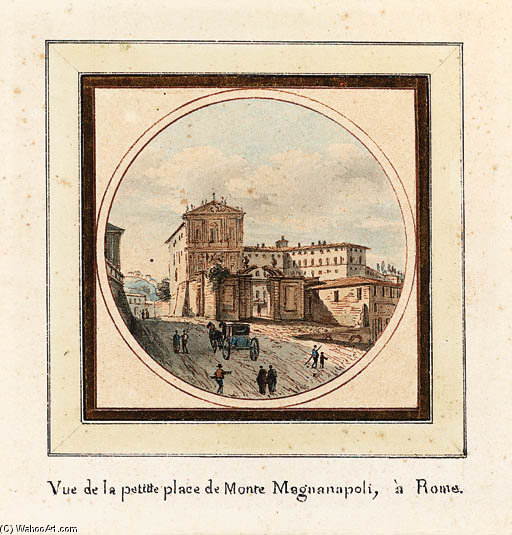 The Arch Of Septimius Severus Rome; And The Piazza Monte Magnanapoli, Rome — Victor Jean Nicolle