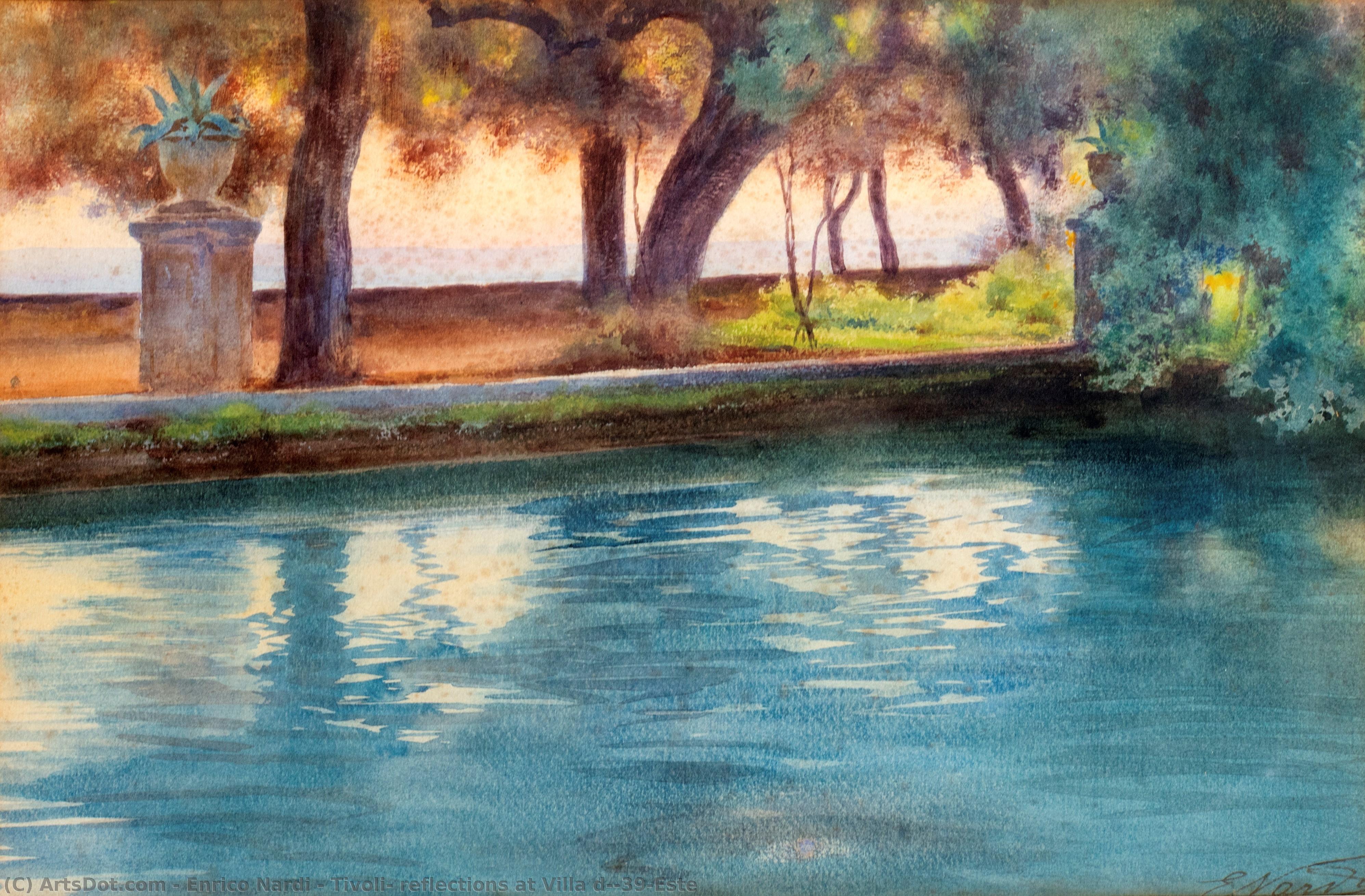 Tivoli, Reflections At Villa D'este — Enrico Nardi