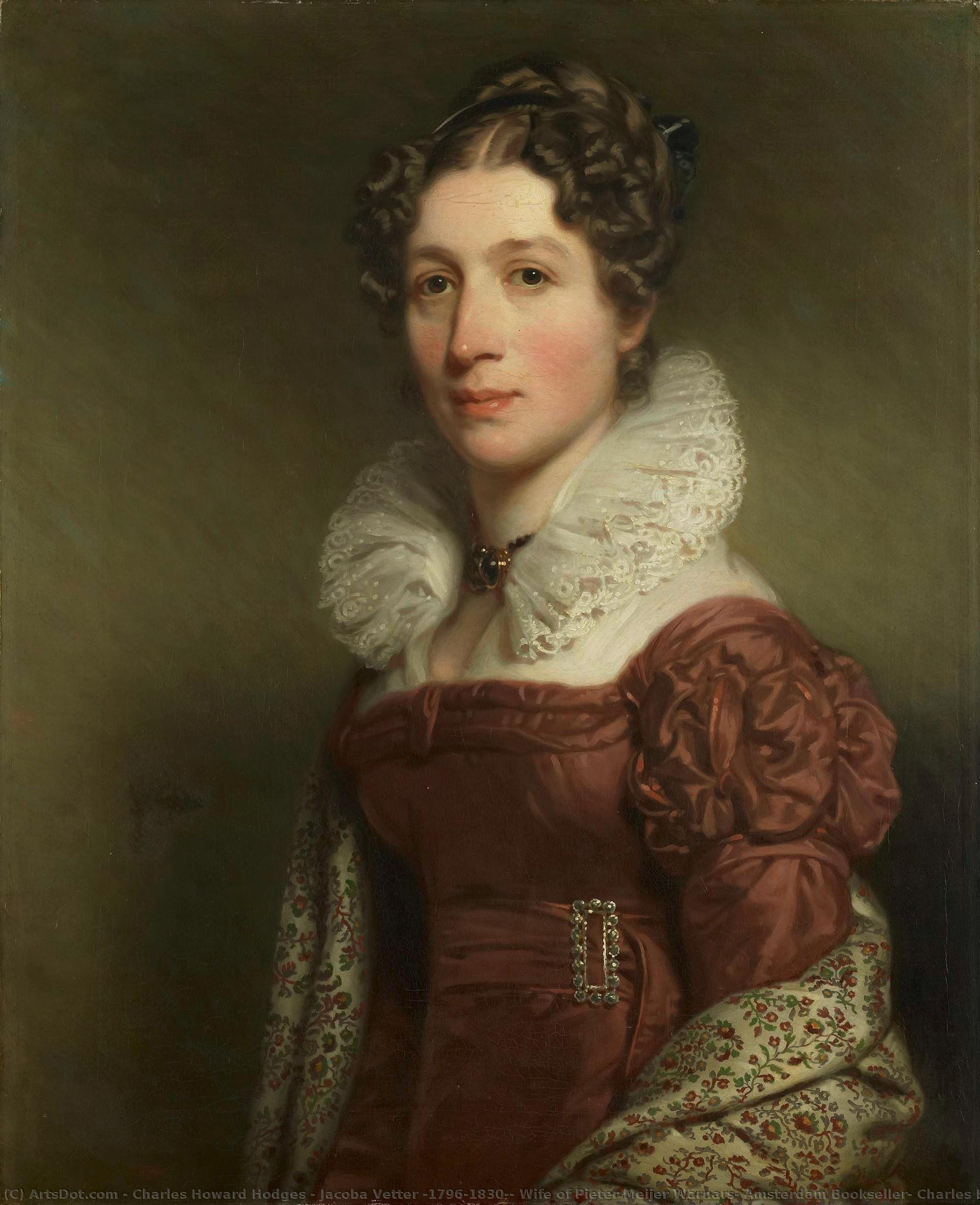 Jacoba Vetter (1796-1830), Wife Of Pieter Meijer Warnars, Amsterdam Bookseller, Charles Howard Hodges, C. 1821 - C. 1825 — Charles Howard Hodges