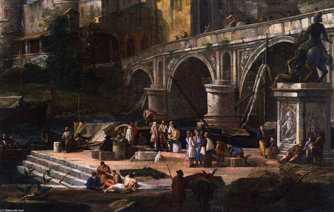 View Of A River Port — Luca Carlevaris