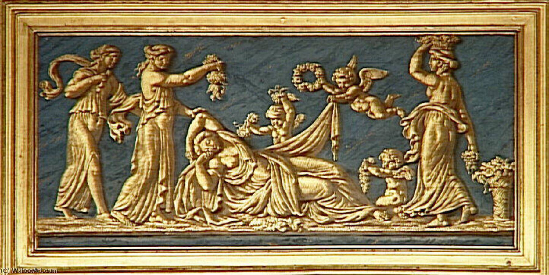 Scène À L'antique. Repos Et Sommeil 1 — Sauvage Pieter Joseph (sauvage Piat)
