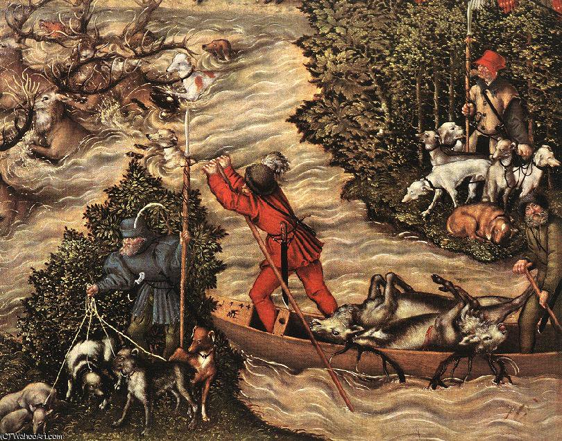 Staghunt Of Prince Johann Friedrich (detail) — Lucas Cranach The Younger