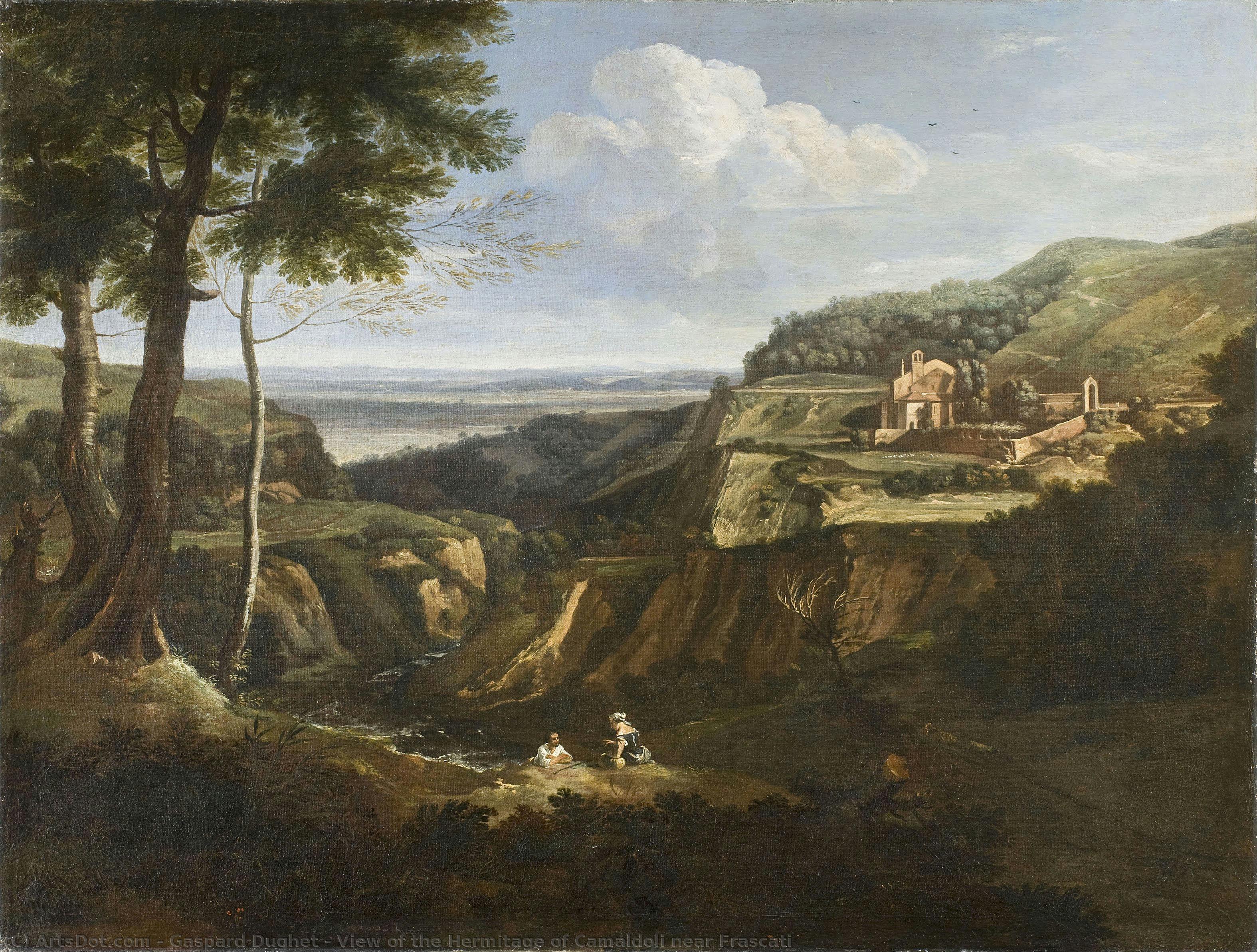 View Of The Hermitage Of Camaldoli Near Frascati — Gaspard Dughet