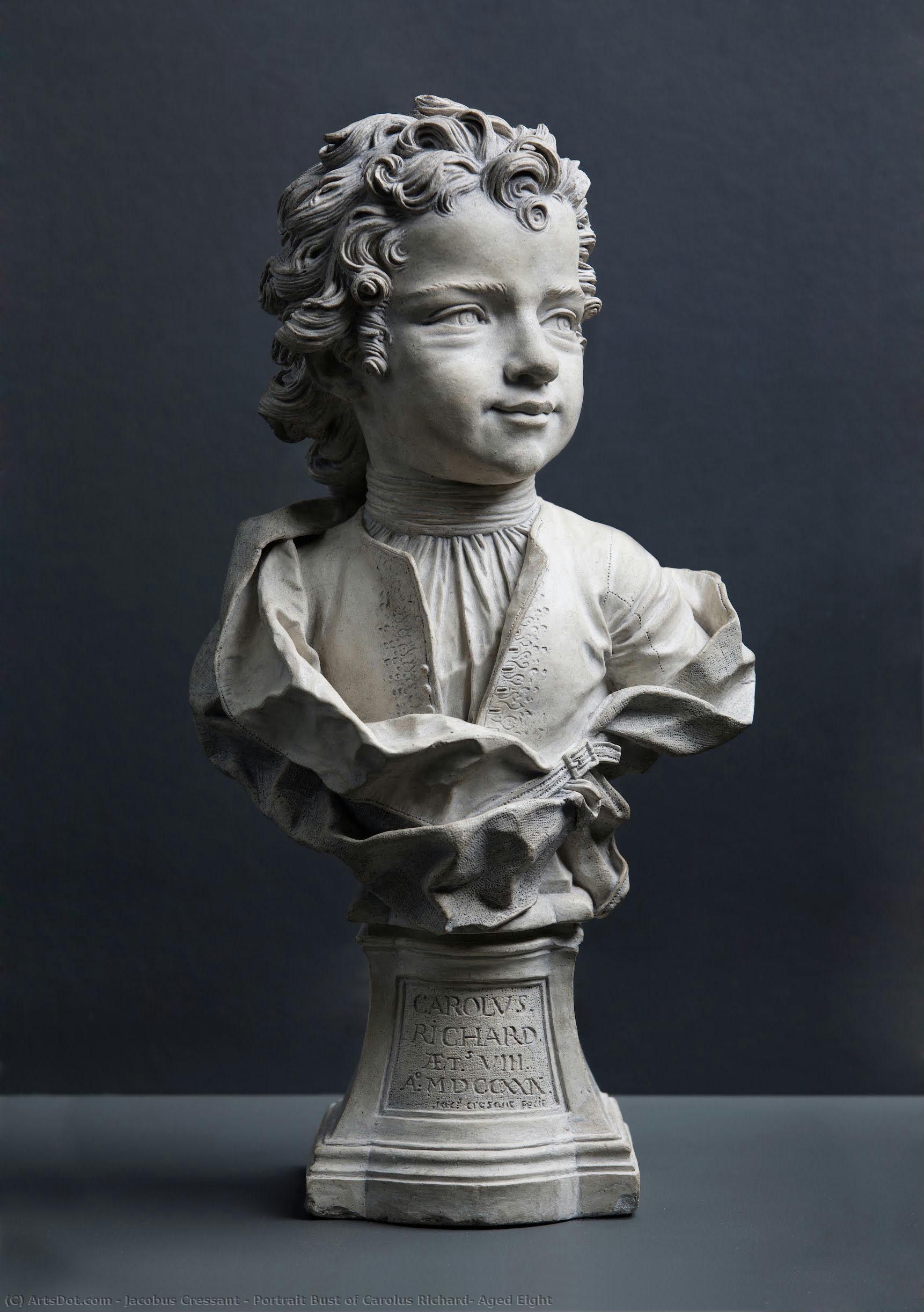 Portrait Bust Of Carolus Richard, Aged Eight — Jacobus Cressant