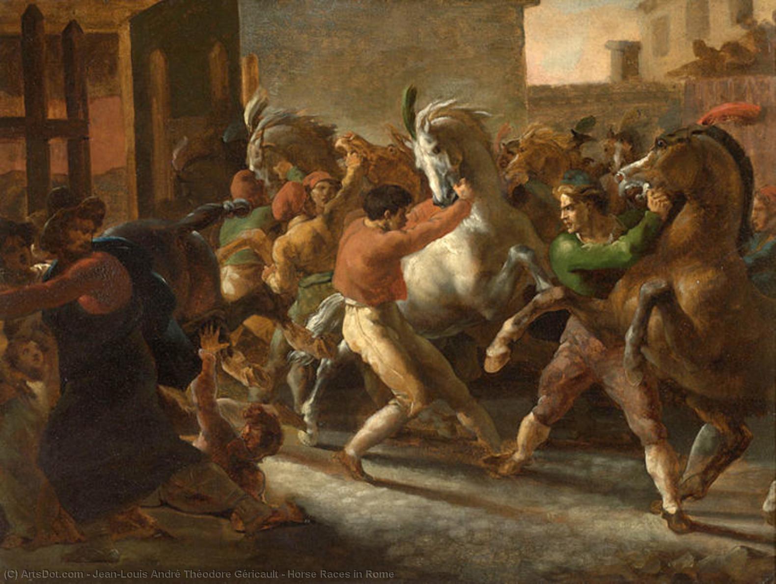 Horse Races In Rome — Théodore Géricault