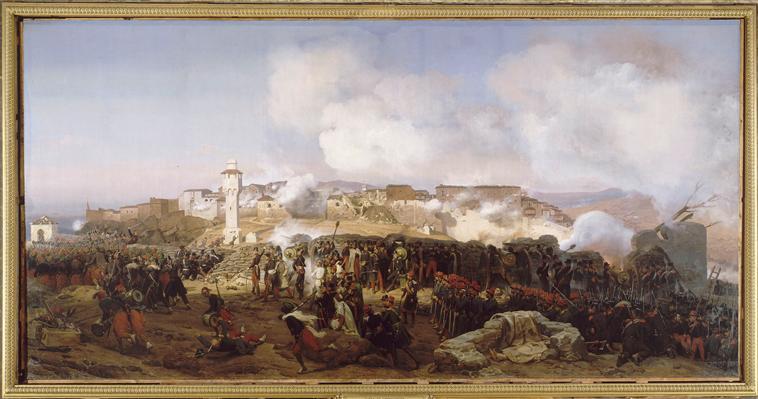 Siège De Constantine Les Colonnes D'assaut Se Mettent En Mouvement, 13 Octobre 1837 — Emile Jean Horace Vernet
