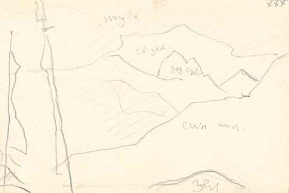 Sketch Of Mountain Landscape 8 — Nicholas Roerich