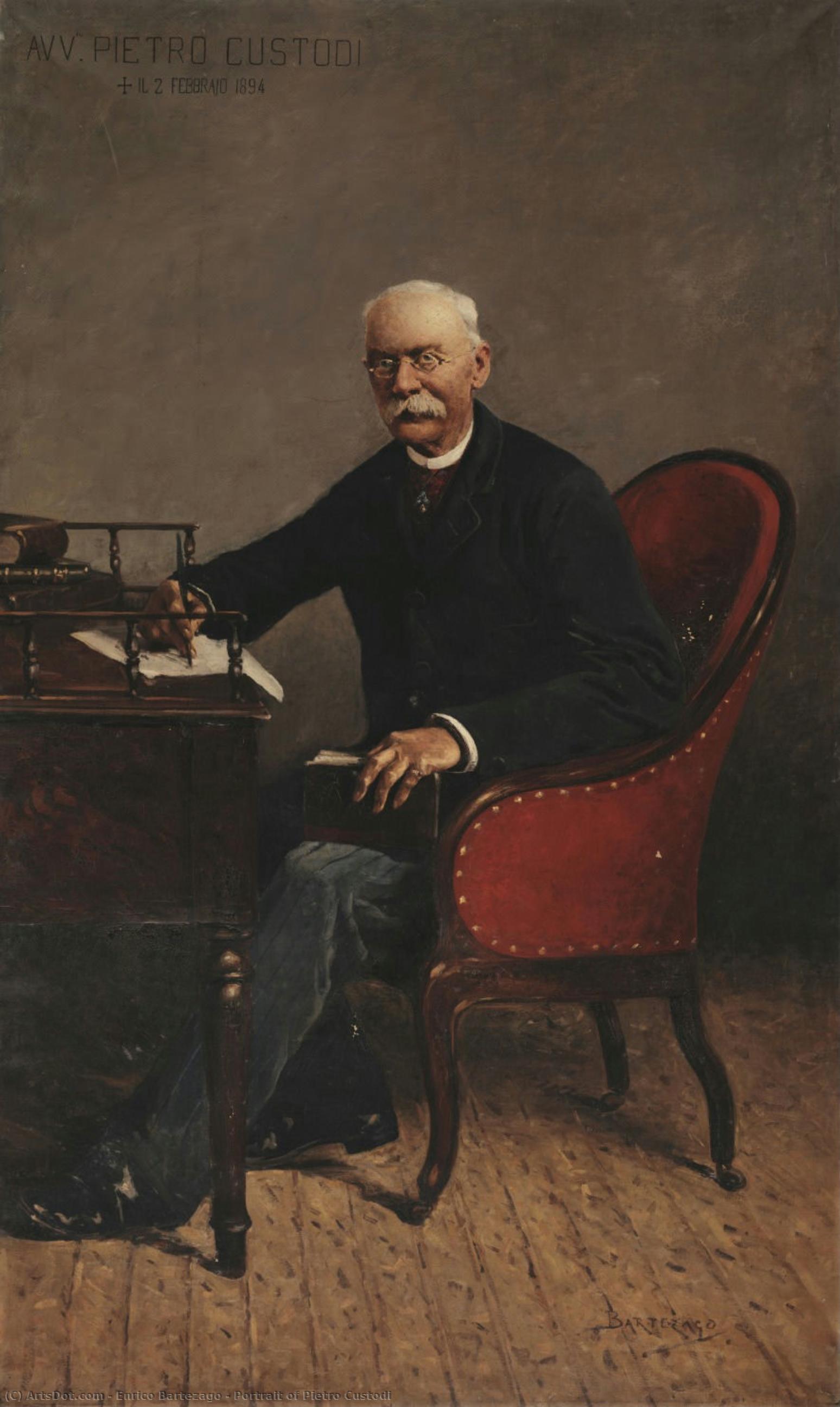 Portrait Of Pietro Custodi — Enrico Bartezago