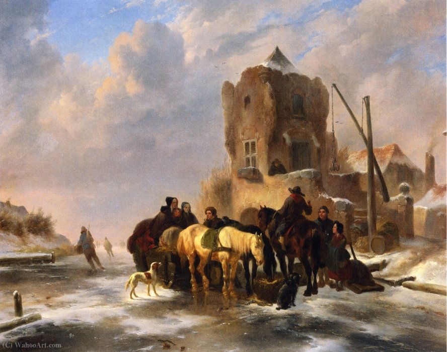 Winter Scene — Wouterus Verschuur