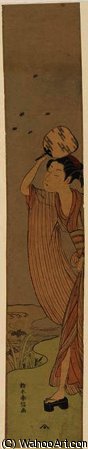 Woman With Fan — Suzuki Harunobu