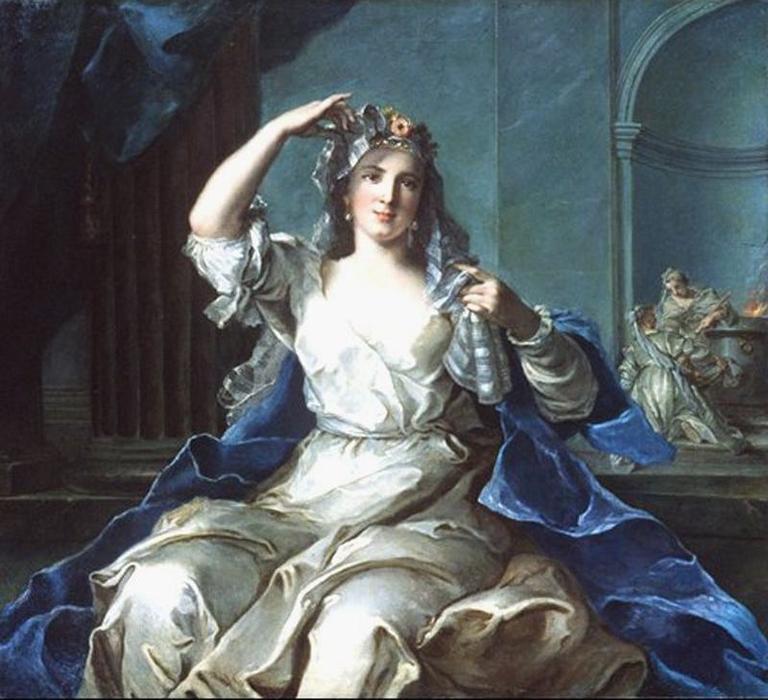 Portrait Of A Lady As A Vestal Virgin — Marc Nattier
