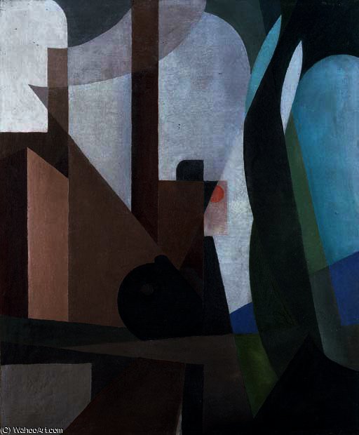 Composition With Locomotive — Рене Магритт