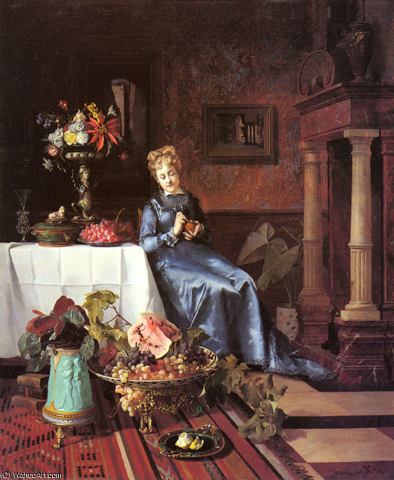 Peeling An Orange — David Emile Joseph De Noter