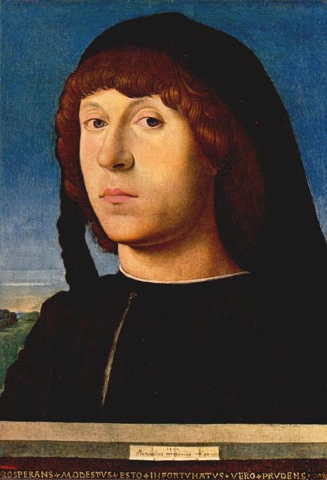 Portrait Of A Young Man — Antonello Di Giovanni Di Antonio (antonello Da Messina)