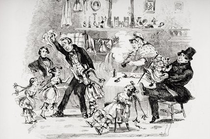 Emotion Of Mr. Kenwigs On Hearing The Family News — Hablot Knight Browne