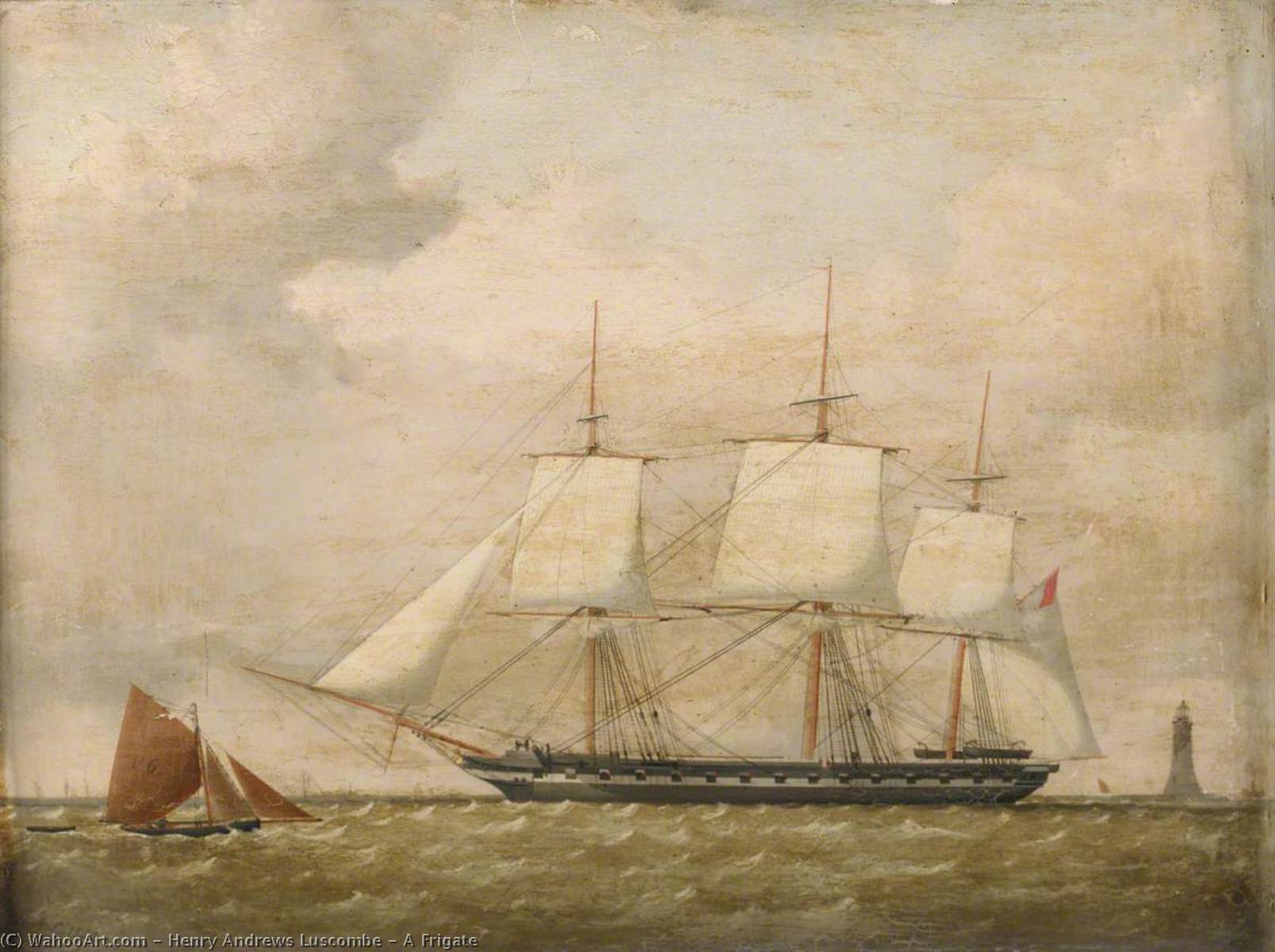 A Frigate — Henry Andrews Luscombe