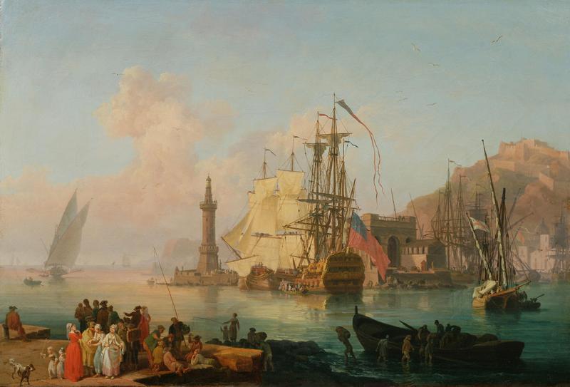 Imaginary View Of The Port Of Naples — Pierre Jacques Volaire