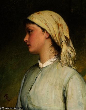 Portrait Study For Sarah — Charles Sillem Lidderdale