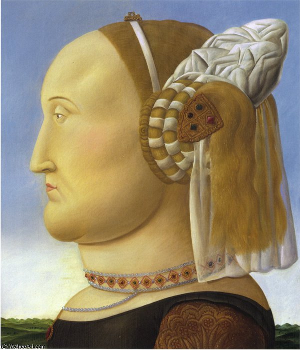 Battista Sforza (d'après Piero Della Francesca) — Fernando Botero