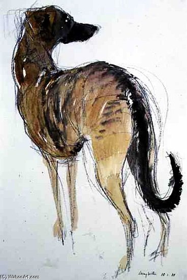 Lurcher Standing — Lucy Willis