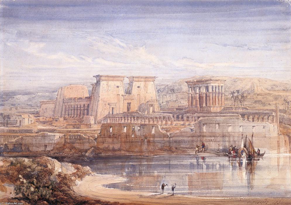 Philae. A View Of The Temples From The South — David Roberts