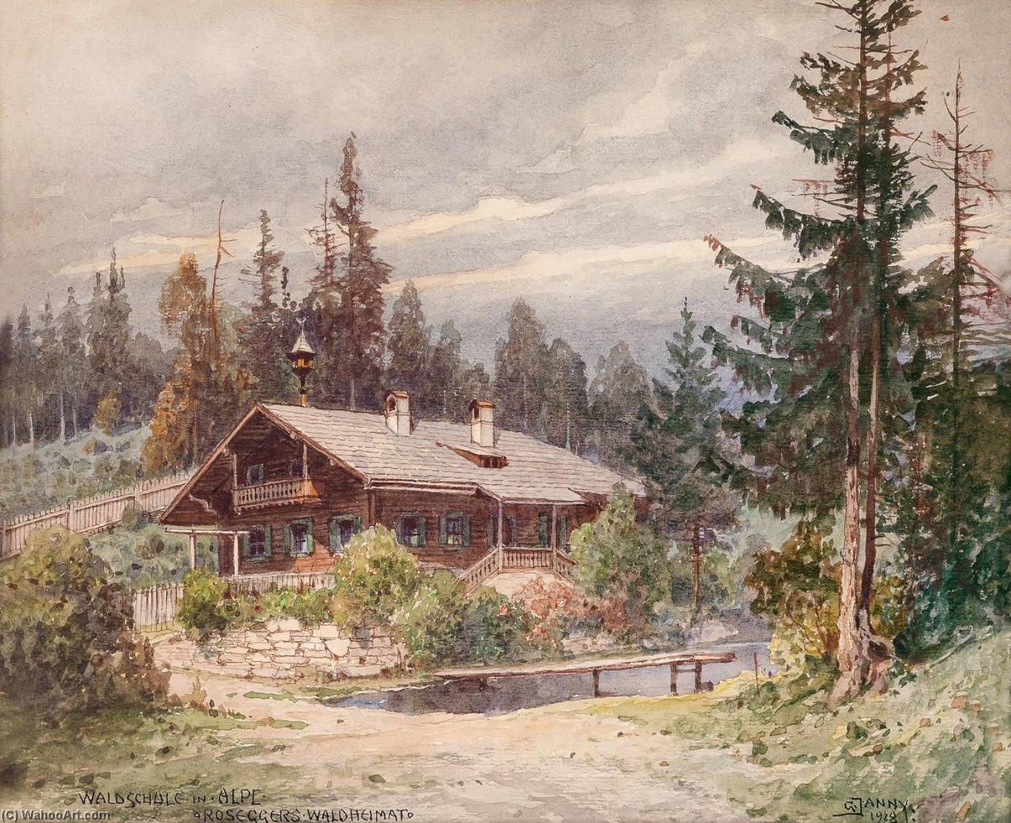 Forest House In The Alps — Georg Janny
