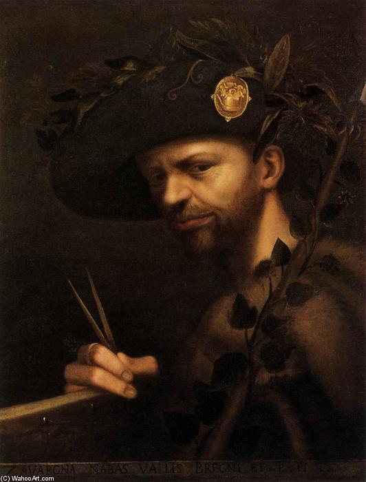 Self-portrait As Abbot Of The Accademia Della Val Di Blenio — Giovan Paolo Lomazzo
